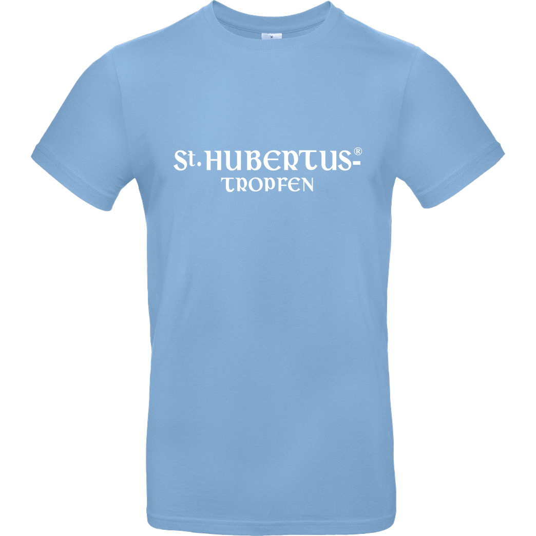 St. Hubertus Tropfen St. Hubertus - Logo T-Shirt B&C EXACT 190 - Hellblau